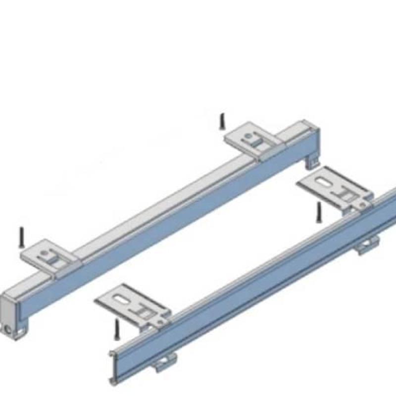 Jednokolejnice rovná s krycím čelem pro záclony a závěsy
